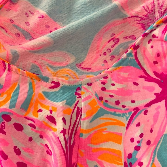 Lilly Pulitzer Margot Dress SZ Small Surf Blue Bonita Blooms - Picture 10 of 16